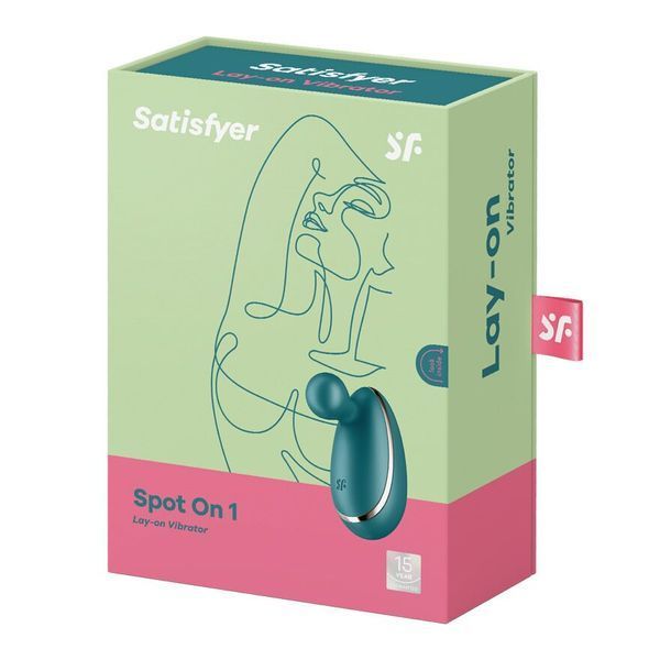 Вібратор для зовнішньої стимуляції Satisfyer Spot On 1 Green, гнучкий відросток SO8414