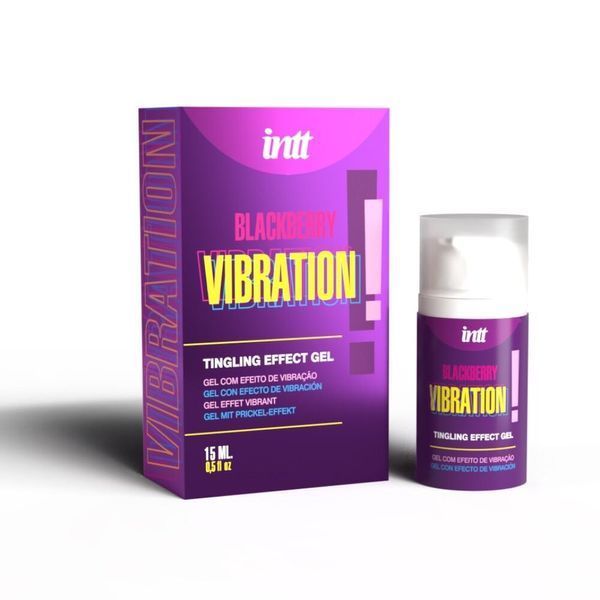 Жидкий вибратор Intt Vibration Blackberry (15 мл) со вкусом ежевики SX2661
