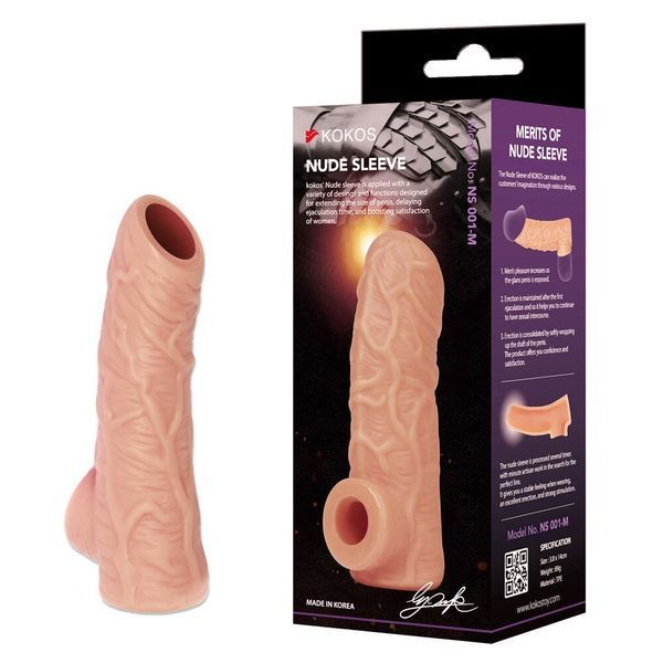 Насадка на член Kokos Nude Sleeve NS 001 M SX1471