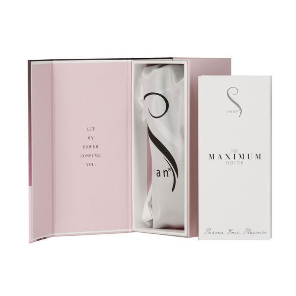 Віброкуля Swan Maximum + Comfy Cuff Pink, суперпотужна, різна інтенсивність, силіконова манжета SO8904