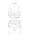 Комплект Obsessive Premisis White 3-pcs crotchless set S/M SX3118 фото 2