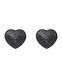 Накладки-сердечки на соски со стразами Obsessive A750 nipple covers, черные (мятая упаковка!!!) SO7193-R фото 4