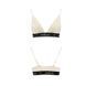 Эластичный топ с кружевом Passion PS001 TOP L, ecru SO4179 фото 4