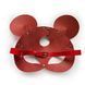 Кожаная маска мышки Art of Sex - Mouse Mask, цвет Красный SO9650 фото 4