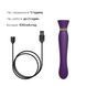 Смартвибратор 3в1 Zalo &mdash; Queen Set Twilight Purple, пульсирующая жемчужина и вакуум, кристалл Swarovski SO6664 фото 7