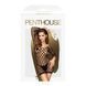 Мини-платье из геометрической сеточки с длинными рукавами Penthouse - Passion Goddess Black S/L SO4361 фото 3