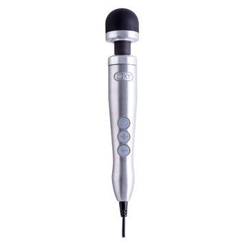Вібромасажер DOXY Die Cast 3 Silver (Satin), дуже потужний, живлення 220В, металевий корпус SO2602