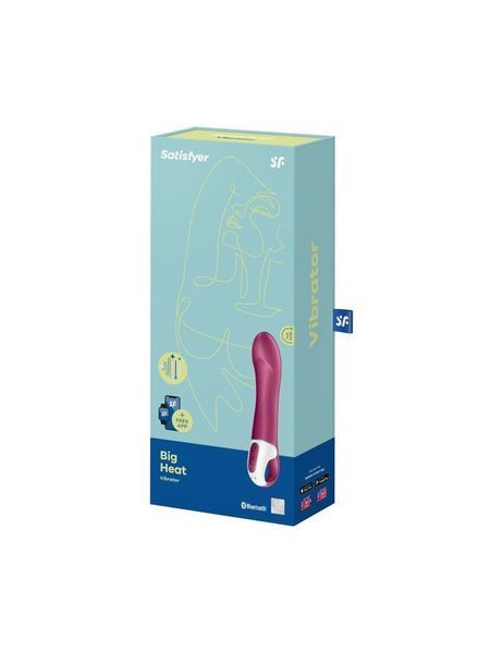 Смарт вібратор точки G Satisfyer Big Heat з функцією підігріву SO6107