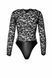 Боди Noir Handmade F296 Psyche, XXL, кружево, длинный рукав, низ под латекс, с доступом SX0217 фото 7