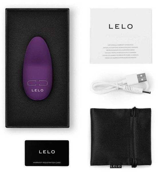 Мини-вибратор для клитора LELO Lily 3 Dark Plum, 10 режимов, очень мощный SX0694