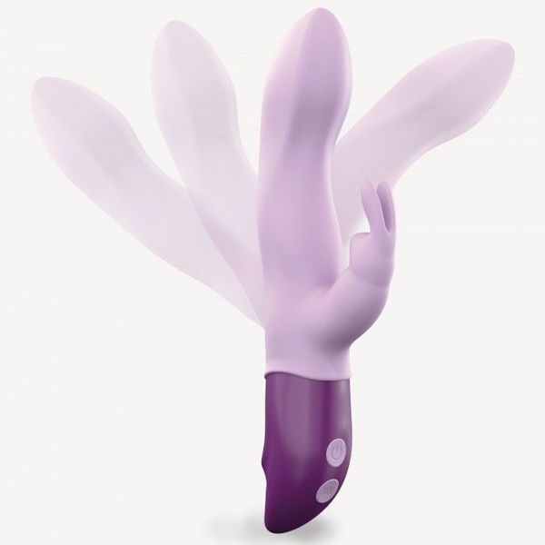 Вібратор-кролик Love To Love Hello Rabbit Violet з гнучким стовбуром і стимуляцією точки G, 2 мотори SO3353