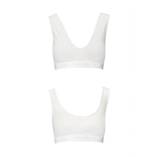 Спортивний топ з еластичної бавовни Passion PS005 TOP XL, white SO4230