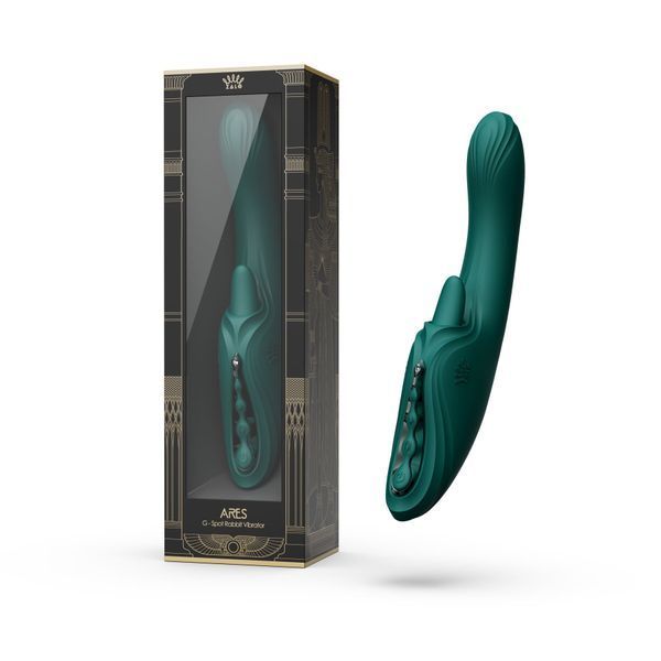 Вибратор-кролик Zalo Ares Turquoise Green SX2693