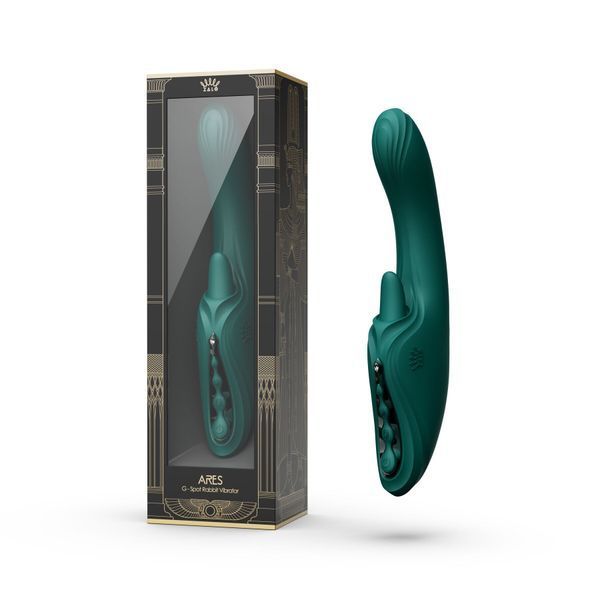 Вибратор-кролик Zalo Ares Turquoise Green SX2693