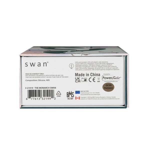 Багатофункціональний вібратор з вакуумною стимуляцією Swan The Monarch Teal SO8905
