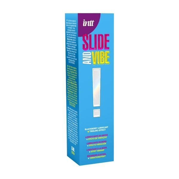 Вибролубрикант Intt Slide and Vibe (35 мл) на водной основе, стимулирующий, со вкусом ежевики SX2662