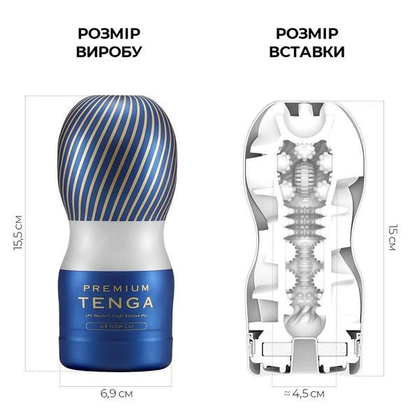 Мастурбатор Tenga Premium Air Flow Cup, 24 воздушные камеры внутри SO5115