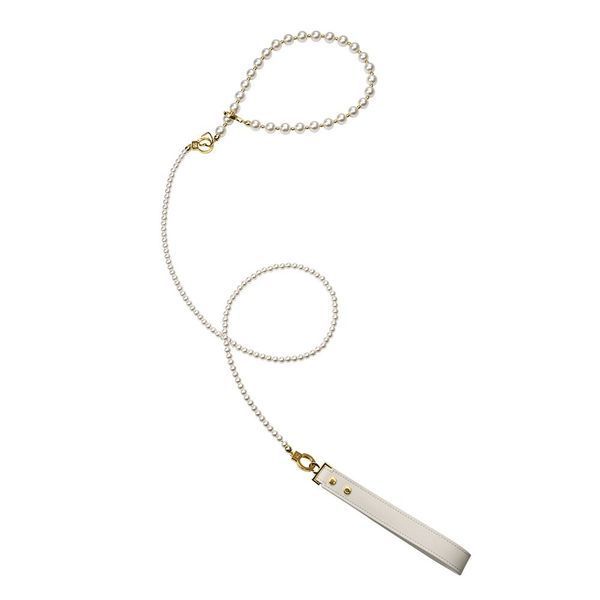 Перлинний набір для фіксації LOCKINK Pearl Bondage & Restraint Set, наручники, поножі, повідець SX0908
