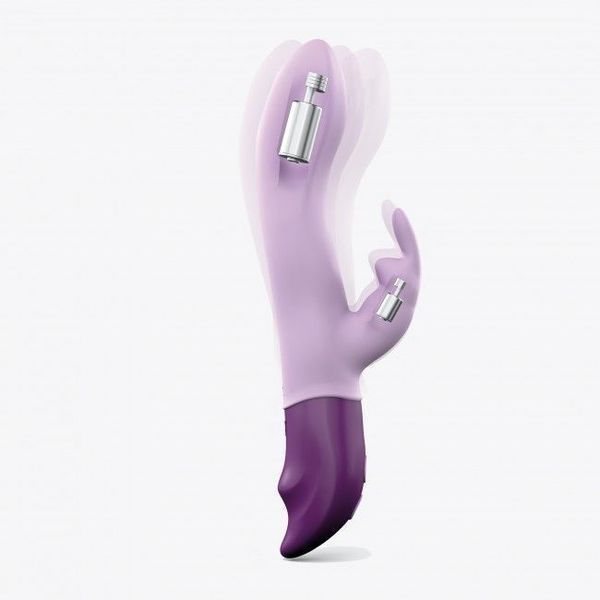 Вібратор-кролик Love To Love Hello Rabbit Violet з гнучким стовбуром і стимуляцією точки G, 2 мотори SO3353
