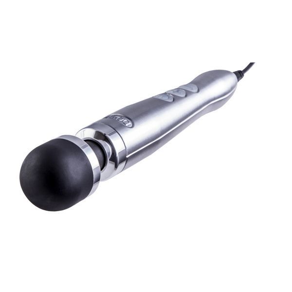 Вібромасажер DOXY Die Cast 3 Silver (Satin), дуже потужний, живлення 220В, металевий корпус SO2602