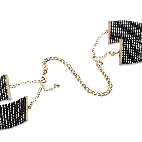 Наручники Bijoux Indiscrets Desir Metallique Handcuffs - Black, металеві, стильні браслети SO2663