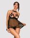 Пеньюар та трусики JSY JS228164 Black L/XL SX1828 фото 2