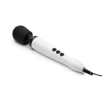 Вібромасажер DOXY Original White, дуже потужний, живлення 220В, пульсівні вібрації SO1431