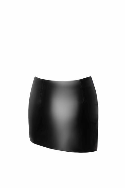 Спідниця Noir Handmade F305 Legacy, M, black, міні, під латекс, асиметричний крій SX0268