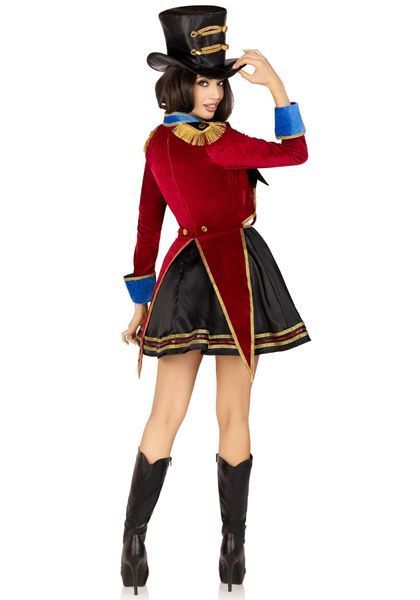 Костюм дрессировщицы Leg Avenue Classic Ringmaster Costume S, платье, шляпа SO9193