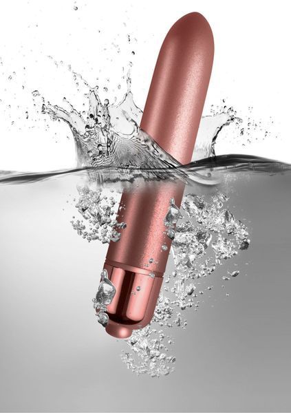 Вибропуля Rocks Off RO-90mm Touch of Velvet Rose Blush матовая, 10 режимов работы, на батарейке SO2037