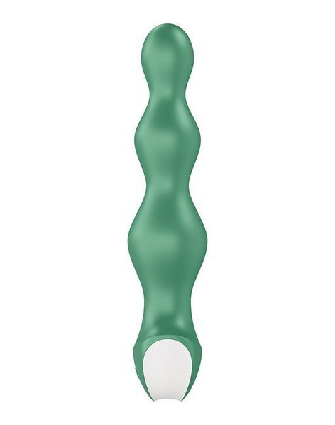 Анальный стимулятор-бусины с двумя моторами Satisfyer Lolli-Plug 2 Green SO4926