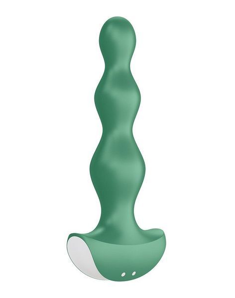 Анальный стимулятор-бусины с двумя моторами Satisfyer Lolli-Plug 2 Green SO4926