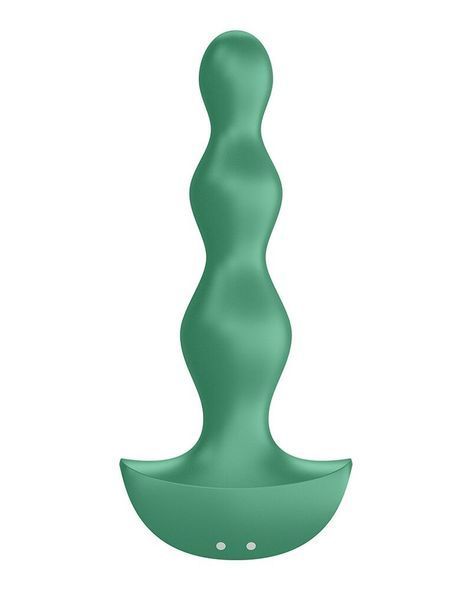 Анальный стимулятор-бусины с двумя моторами Satisfyer Lolli-Plug 2 Green SO4926