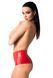 Красные кожаные шортики Noir Handmade F356 Red powerwetlook shorts - S SX2124 фото 3