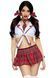 Костюм школьницы Leg Avenue Miss Prep School XS, топ, юбка, галстук, бантики SO8548 фото 1