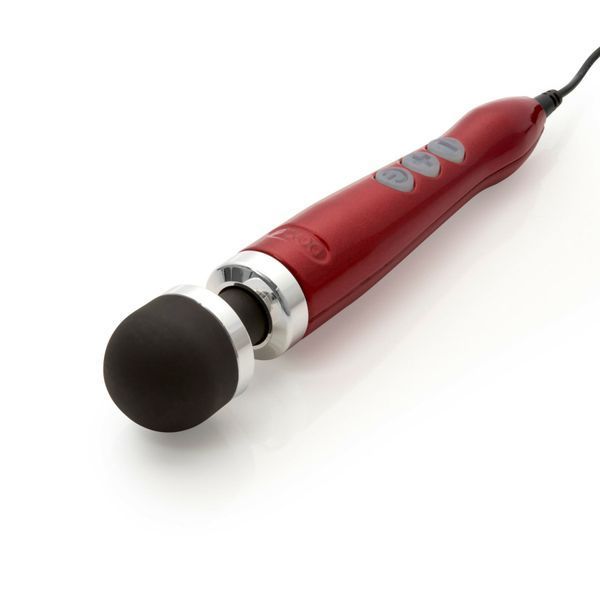 Вібромасажер DOXY Die Cast 3 Candy Red, дуже потужний, живлення 220В, металевий корпус SO2603
