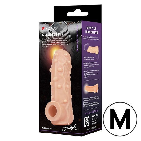 Насадка на член Kokos Nude Sleeve NS 002 M SX1473