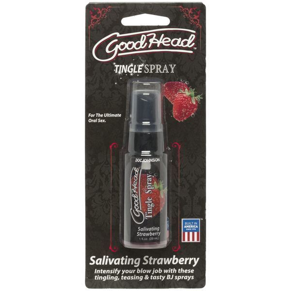 Оральный спрей со стимулирующим эффектом Doc Johnson GoodHead Tingle Spray со вкусом клубники SO3492