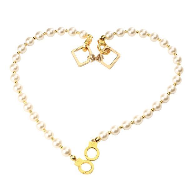 Жемчужные наручники и поножи LOCKINK Pearl Handcuffs & Anklecuffs SX0909