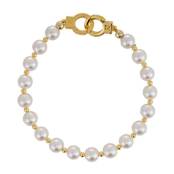 Жемчужные наручники и поножи LOCKINK Pearl Handcuffs & Anklecuffs SX0909