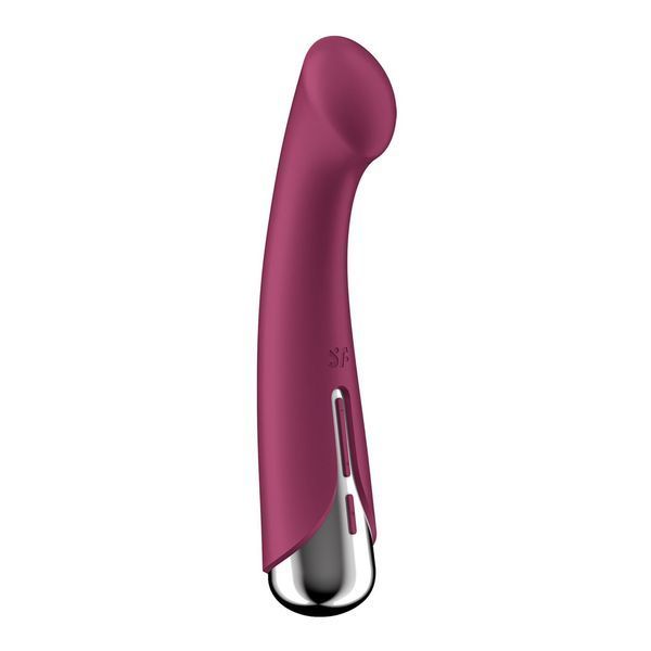 Вібратор з ротацією Satisfyer Spinning G-Spot 1 Red, плоский майданчик для стимуляції точки G SX0555