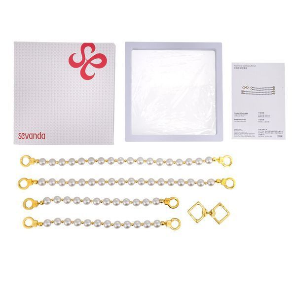 Жемчужные наручники и поножи LOCKINK Pearl Handcuffs & Anklecuffs SX0909