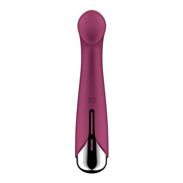 Вібратор з ротацією Satisfyer Spinning G-Spot 1 Red, плоский майданчик для стимуляції точки G SX0555