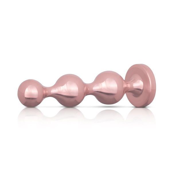 Набор анальных игрушек Rosy Gold - Metal Butt Plug Set 3 Pieces SX3070