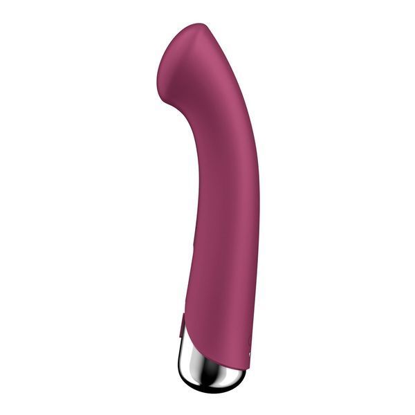 Вібратор з ротацією Satisfyer Spinning G-Spot 1 Red, плоский майданчик для стимуляції точки G SX0555