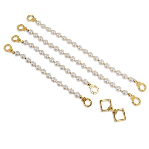 Жемчужные наручники и поножи LOCKINK Pearl Handcuffs & Anklecuffs SX0909
