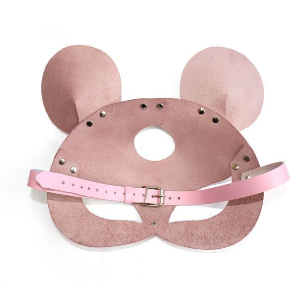 Кожаная маска мышки Art of Sex - Mouse Mask, цвет Розовый SO9652