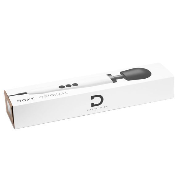 Вибромассажер DOXY Original White, очень мощный, питание 220В, пульсирующие вибрации SO1431