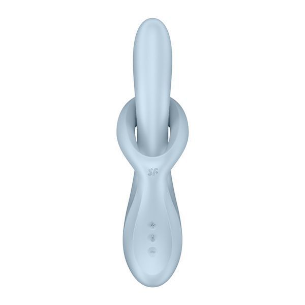 Вибратор с ротацией Satisfyer Heat Flex 4 Blue, подогрев до 39&deg;C SX2169