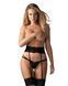 Пояс для панчіх Obsessive Nutris garter belt, M/L, мереживний, з довгими пажами SX1173 фото 3
